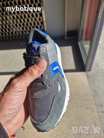 Юношески маратонки естествена кожа и плат, снимка 2 - Маратонки - 54004255