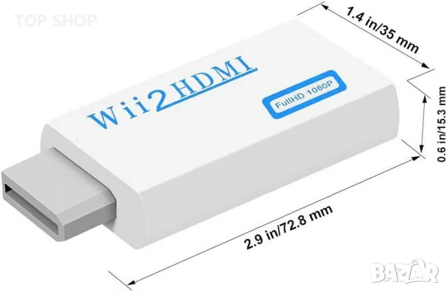 Wii към HDMI конвертор, снимка 6 - Аксесоари - 48540579