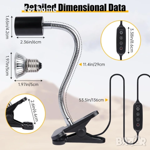 Лампа за греене  за терариум- UVA UVB нагревателни крушки , снимка 5 - Терариуми и оборудване - 53233586