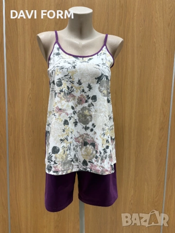 Лятна пижама 100% памук, снимка 2 - Пижами - 53903546