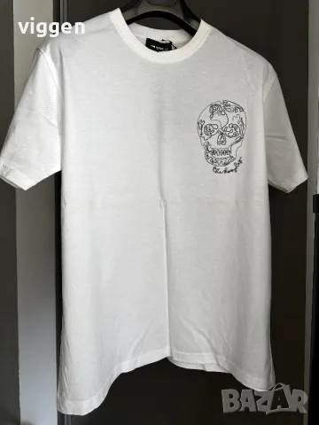 Нова оригинална фланелка The Kooples с бродиран череп. Цвят бял. Размер М. Топ цена 45лв., снимка 5 - Тениски - 50223456