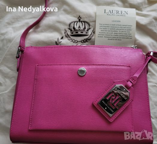 Красива кожена чанта  Ralph Lauren , снимка 2 - Чанти - 46754483