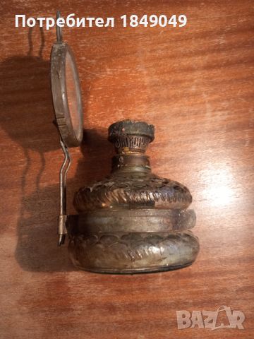Стара газена лампа, снимка 4 - Антикварни и старинни предмети - 45352837