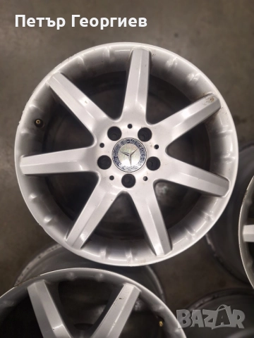 ОРИГИНАЛНИ АЛУМИНИЕВИ ДЖАНТИ МЕРЦЕДЕС /W203/ СПОРТ ПАКЕТ-5x112х66.6-17цола, снимка 5 - Гуми и джанти - 52391916