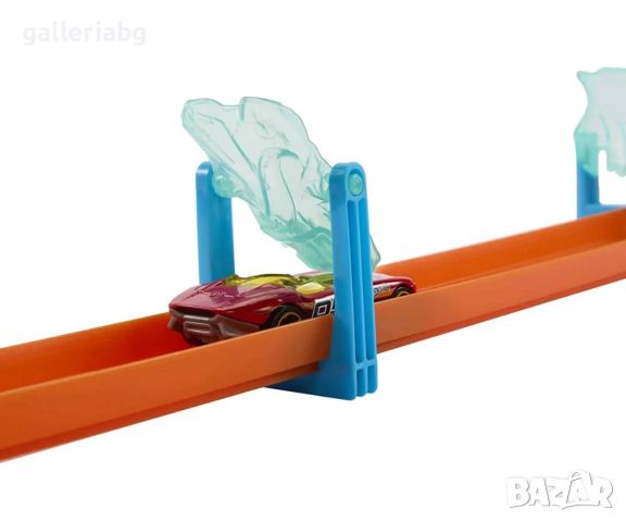 Hot Wheels Track Builder - Елементи за ледена писта, снимка 4 - Коли, камиони, мотори, писти - 45149651