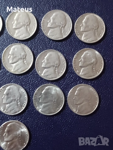 Монети 5 Цента САЩ , снимка 3 - Нумизматика и бонистика - 53649252