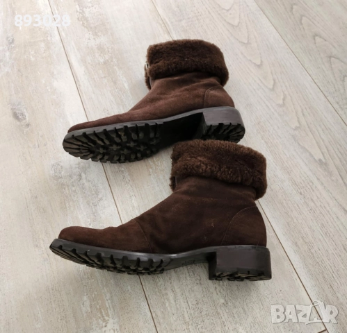 Естествена кожа зимни боти Ann Taylor LOFT , снимка 3 - Дамски боти - 52107876