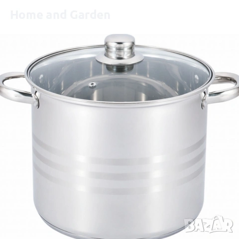 Тенджера Edenberg – неръждаема стомана с многослойно дъно за бързо и равномерно готвене, снимка 11 - Съдове за готвене - 54028543