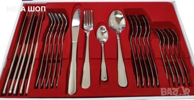 Прибори за хранене 24ч. Bohmann, кутия, неръждаема стомана, снимка 2 - Прибори за хранене, готвене и сервиране - 52696691