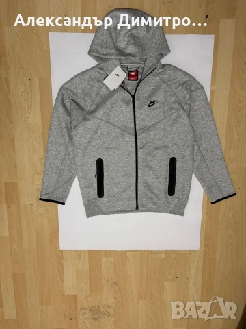 Nike Tech Fleece сив, снимка 2 - Спортни дрехи, екипи - 53658200