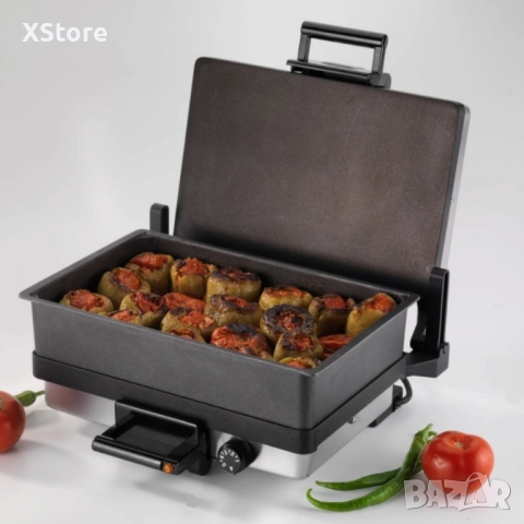 Електрическа скара и фурна Silex – 2000W, произведена в Германия, снимка 4 - Печки, фурни - 51822547