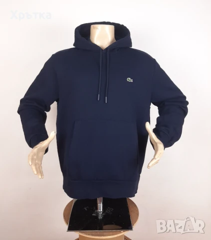 Lacoste Fleece Hoodie - Оригинален мъжки суитшърт размер 2XL, снимка 3 - Суичъри - 51349782