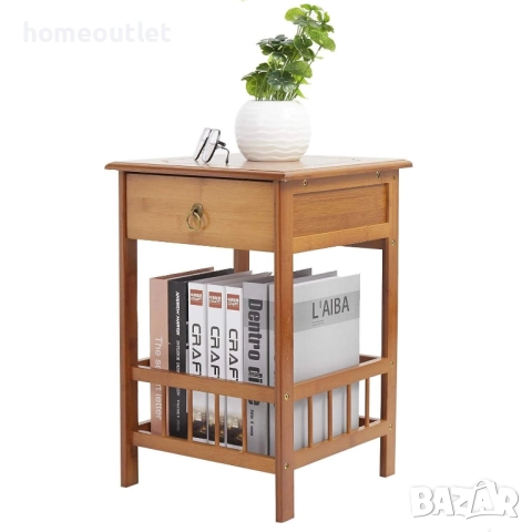 ПРОМОЦИЯ Бамбукова масичка с ретро дизайн UNHO XJJ227-S-G1