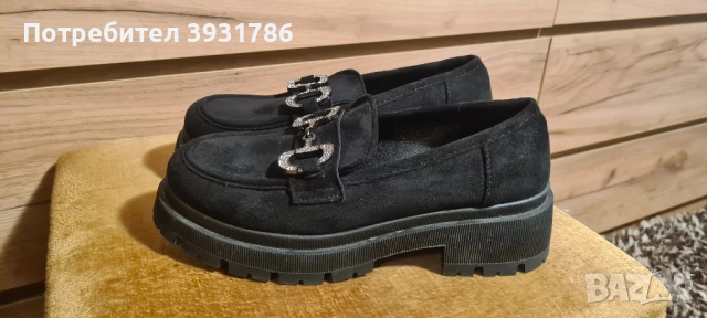 Дамски черни обувки, снимка 5 - Дамски ежедневни обувки - 51912912