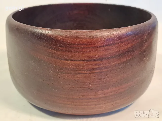 дървена купа от махагон 23/6, снимка 2 - Декорация за дома - 49662936