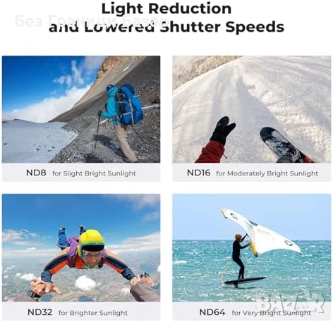 Нов Комплект 4 броя ND филтри Insta360 Ace Pro 2 – ND8 ND16 ND32 ND64, снимка 5 - Обективи и филтри - 52154106