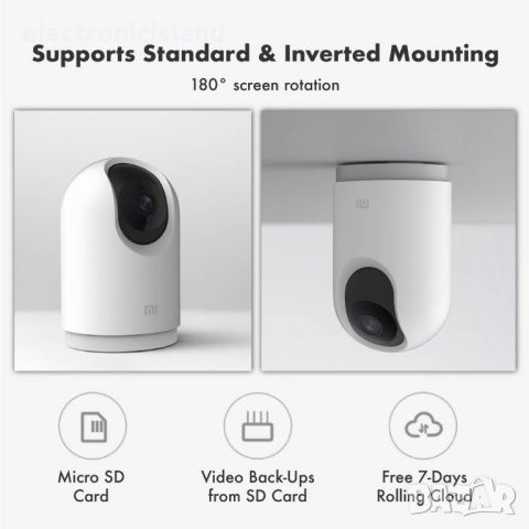 Камера за наблюдение Xiaomi Mi 360 Home Security Camera 2K Pro гаранция 24м., снимка 4 - IP камери - 45352696