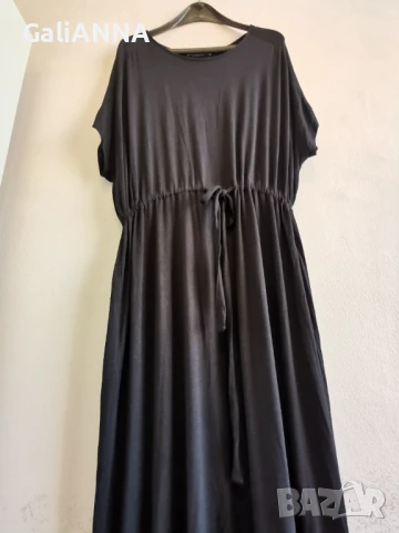 ДЪЛГА СТРАХОТНА ЧЕРНА РОКЛЯ 3XL, снимка 4 - Рокли - 50927076