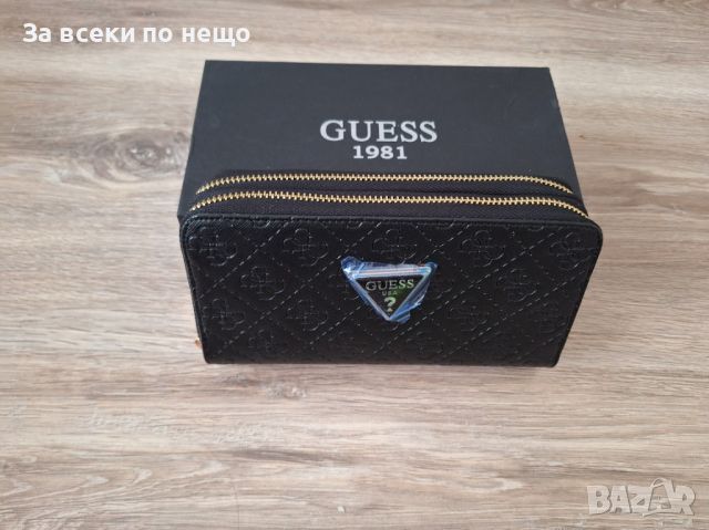 Черно портмоне с два ципа Guess, снимка 7 - Портфейли, портмонета - 45300586