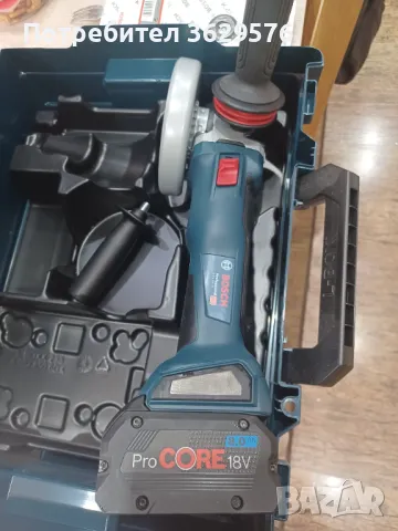 Bosch gws18v-10 със pro core 8ah, снимка 1