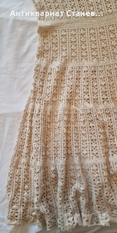 Ръчно плетена рокля на една кука УНИКАТ, снимка 2 - Рокли - 51330715