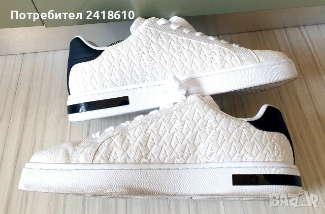 Armani Exchange A/XLeather Mens Size 42/26.9см ОРИГИНАЛ! Мъжки спортно - елегантни обувки естествена, снимка 7 - Кецове - 53746636