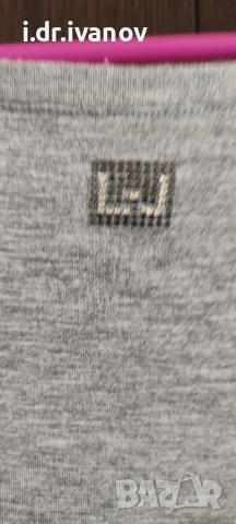 сива тениска LIU.JO с издължен гръб, снимка 6 - Тениски - 54179289