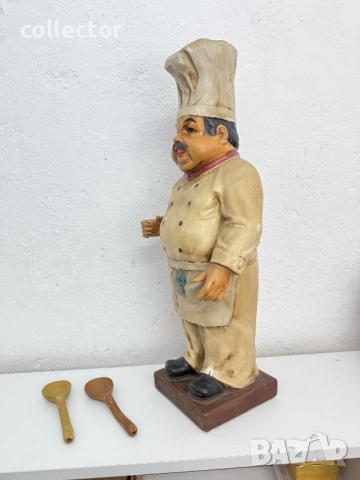 Керамичен готвач / посрещач / "fat chef" №7559, снимка 7 - Антикварни и старинни предмети - 52246772