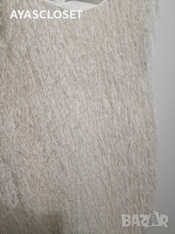 Рокля с декоративни пера, снимка 3 - Рокли - 52329596