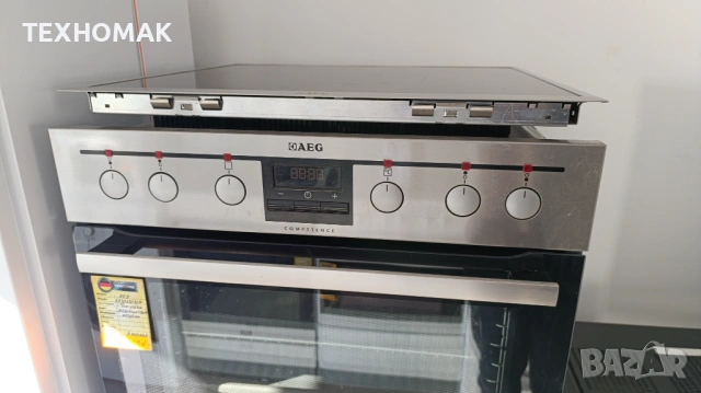 Фурна за вграждане AEG с индукционни котлони , снимка 2 - Печки, фурни - 53820734