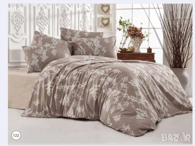 Марка VALDİVİA луксозен двоен ранфорс спален комплект 100% памук- 49 лв, снимка 10 - Спално бельо - 44016481