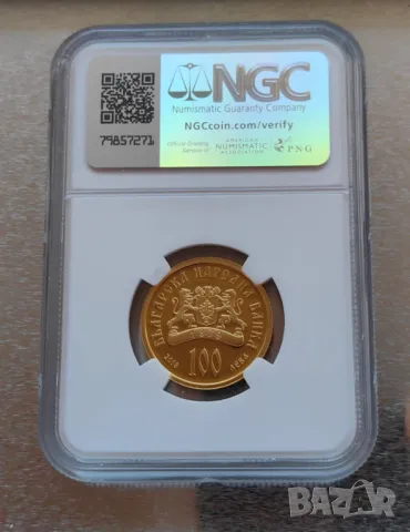 100 лева 2018 Св. Стефан NGC 70, снимка 3 - Нумизматика и бонистика - 48545043