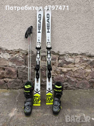 ски комплект HEAD- готов за каране, снимка 5 - Спортна екипировка - 54200568