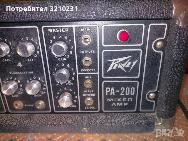 Peavey pa 200 mixer amp, снимка 4 - Други - 49523976