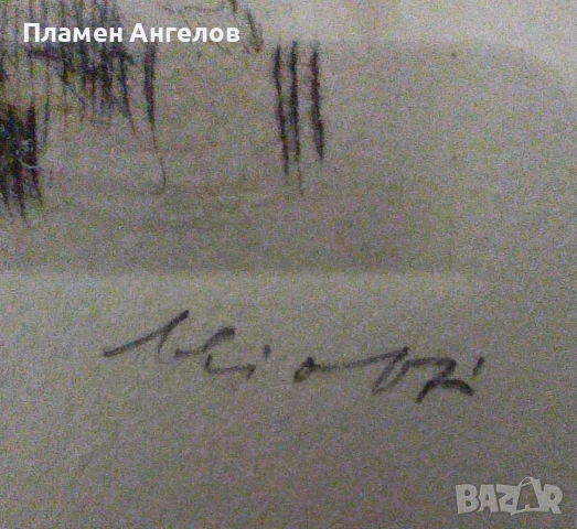 Оригинален цветен автентичен офорт, графика "Lago Di Sacha" , снимка 7 - Картини - 54060971