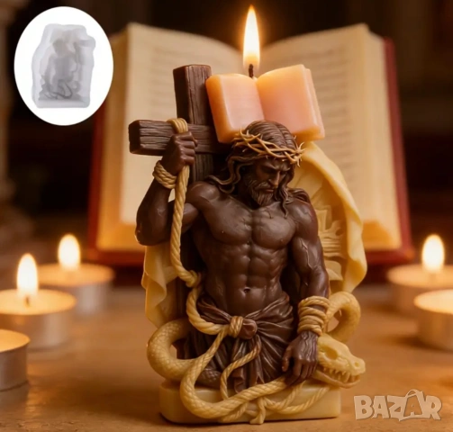 Молд Христос с кръст (1)