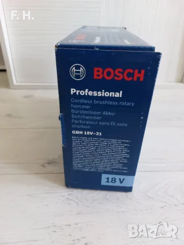 Професионална акумулаторна бормашина Bosch GBH 18V-21  - Перфоратор, снимка 6 - Бормашини - 47488383