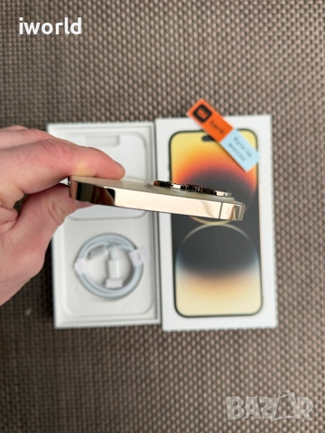 100% Battery 🔋❗️iPhone 14 Pro MAX ❗️Лизинг от 19€/мес Gold 📛 златен 128Gb 📛 , снимка 10 - Apple iPhone - 53632999