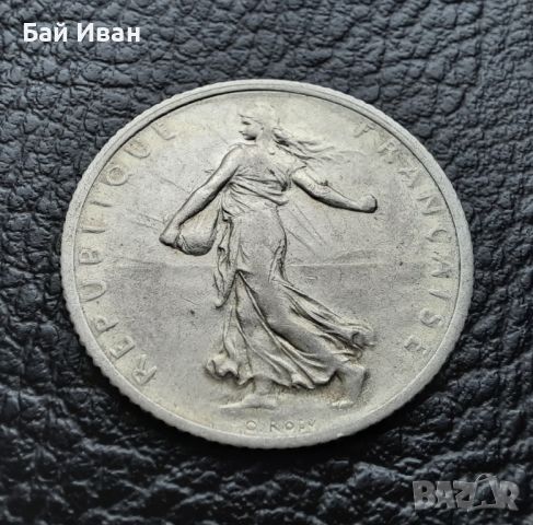 Стара сребърна монета 1 франк 1916 г. Франция- перфектна!, снимка 6 - Нумизматика и бонистика - 45493972