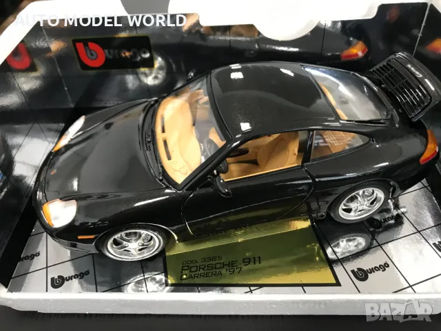 Метална колекционерска количка BBURAGO PORSCHE 996 1997г.1:18 НОВА, снимка 9 - Колекции - 47185561