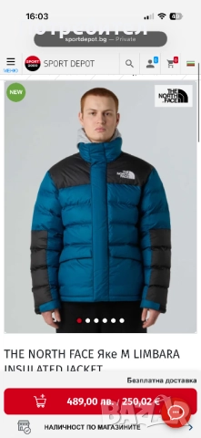Зимно яке The North Face Limbara , снимка 6 - Якета - 52752206