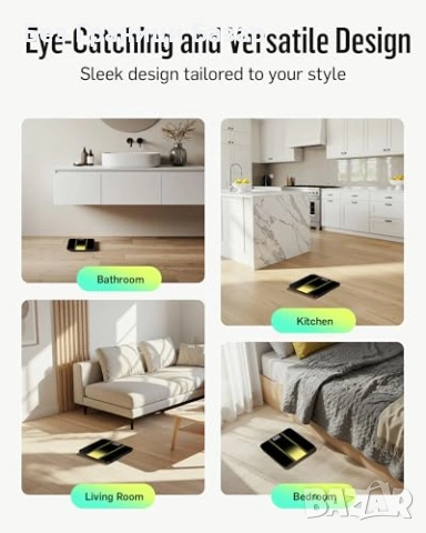 Нов кантар Дигитална везна RunStar 180 кг 4 сензора LED стъклена платформа, снимка 7 - Други стоки за дома - 53835572