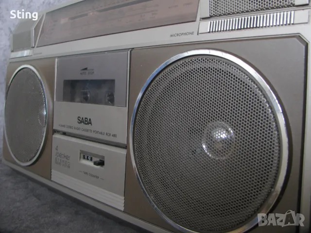 SABA RCR 480  BOOMBOX  Радиокасетофон Як от 70те, снимка 1 - Радиокасетофони, транзистори - 49599646