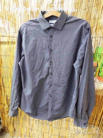 Оригинална памучна риза Calvin Klein Regular Fit (размер 17)