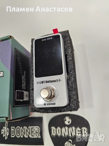 Donner DT Deluxe Guitar Tuner – хроматичен педал тунер за китара и бас, снимка 8 - Китари - 53871010