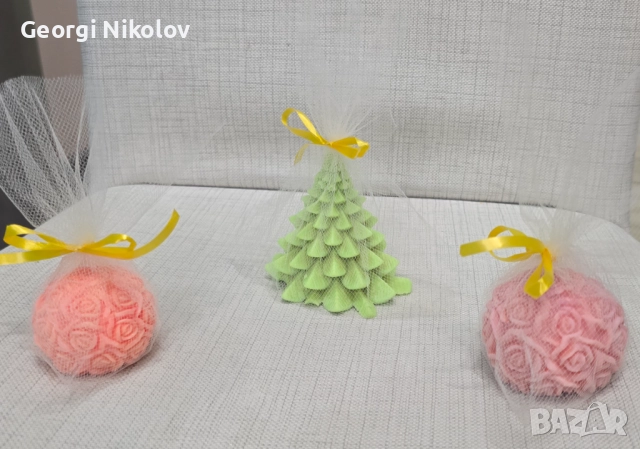 Свещи и свещници ръчна изработка, снимка 5 - Други - 52139728