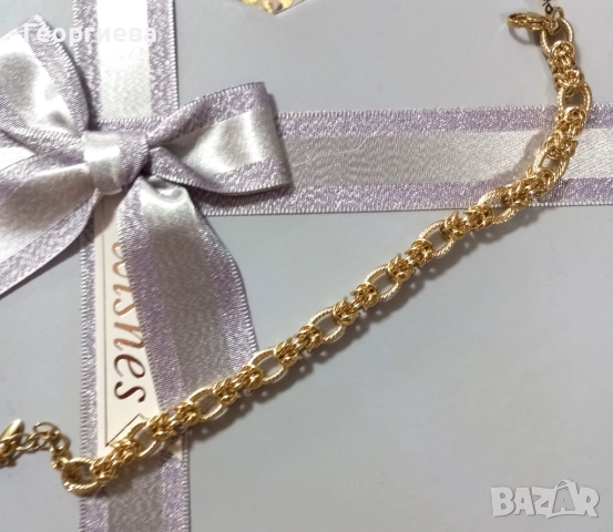    дамска гривна със златно покритие, снимка 2 - Гривни - 52071872