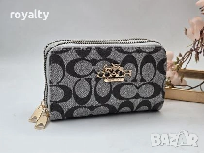 Coach Кожена Дамска Чанта + Портмоне , снимка 4 - Чанти - 53486848