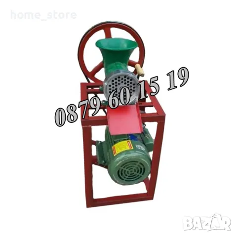 Чугунена месомелачка № 32, с мотор и стойка с решетки и приставки, снимка 3 - Друго търговско оборудване - 47565117