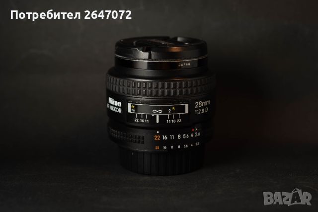 Nikon 28mm 2.8 AF-D, снимка 1 - Обективи и филтри - 46334586